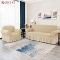 Divano a fili slipcover al 100% in poliestere con copertura della gonna